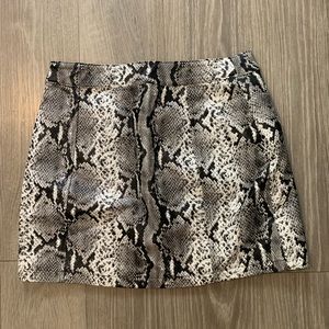 Snakeskin skirt